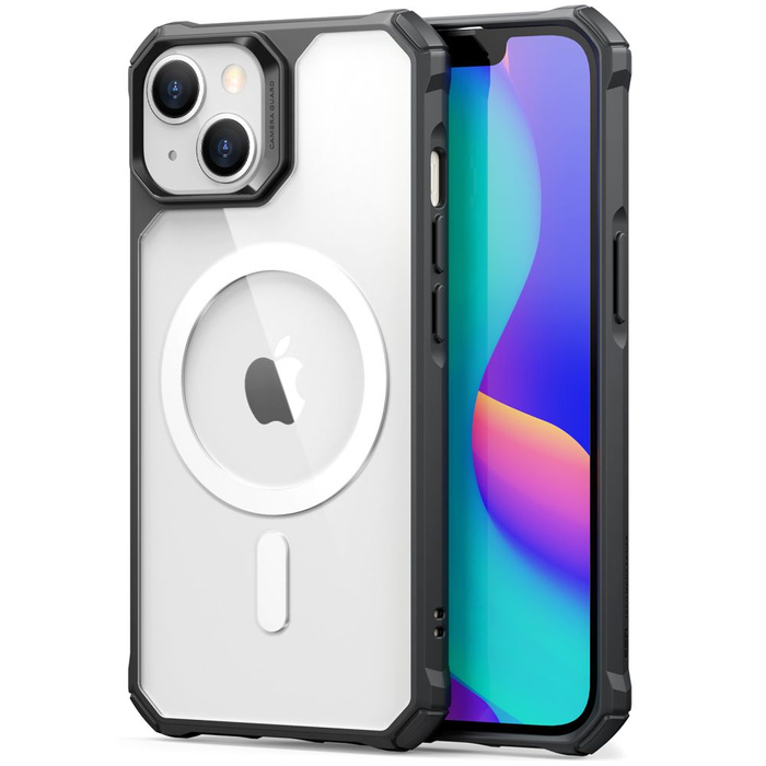 Cover Esr Air Armor Halolock MagSafe iPhone 14 Plus Clear/black