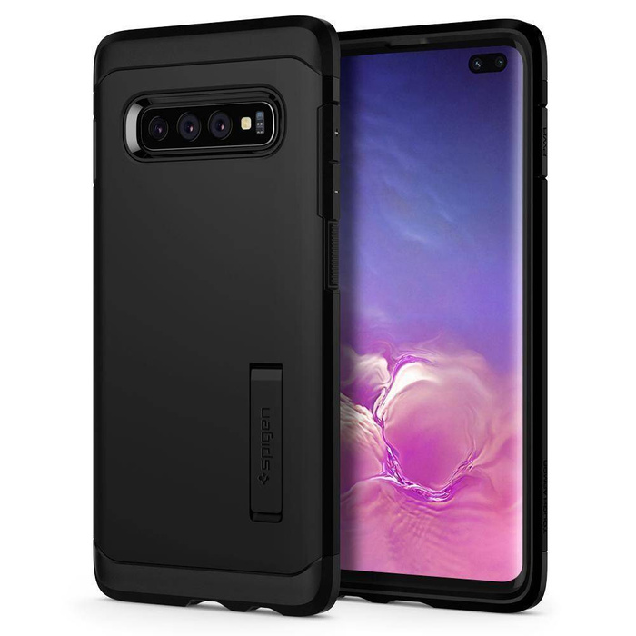 Pouzdro SPIGEN Samsung Galaxy S10+ Plus Tough Armor Black Black Case