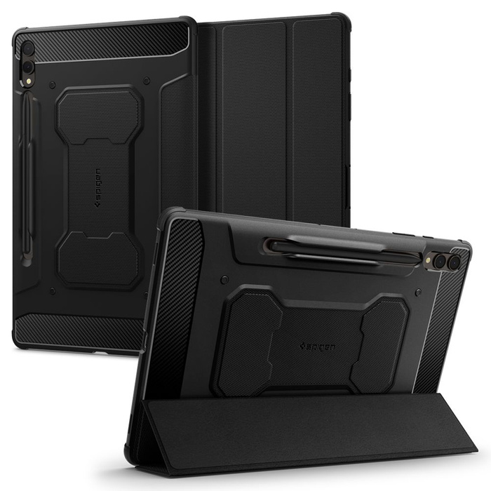 Case Spigen Rugged Armor "pro" Galaxy Tab S9+ Plus 12.4 X810 / X816B Black Case