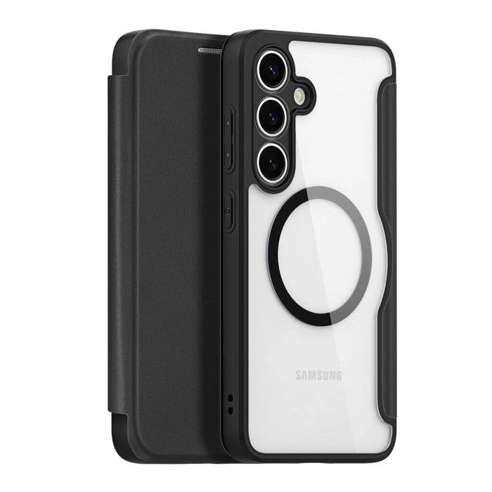 Dux Ducis Skin X Pro case for Samsung Galaxy S25 with MagSafe and wallet - black