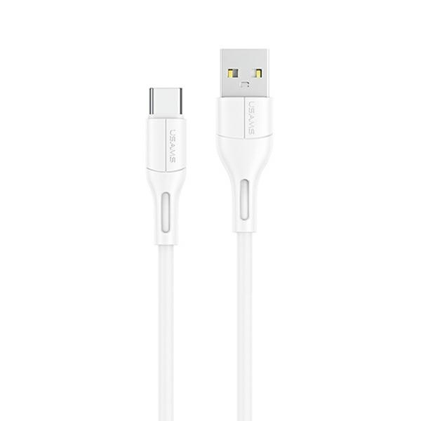 USAMS Câble U68 USB-C 2A Fast Charge 1m blanc/blanc SJ501USB02 (US-SJ501)