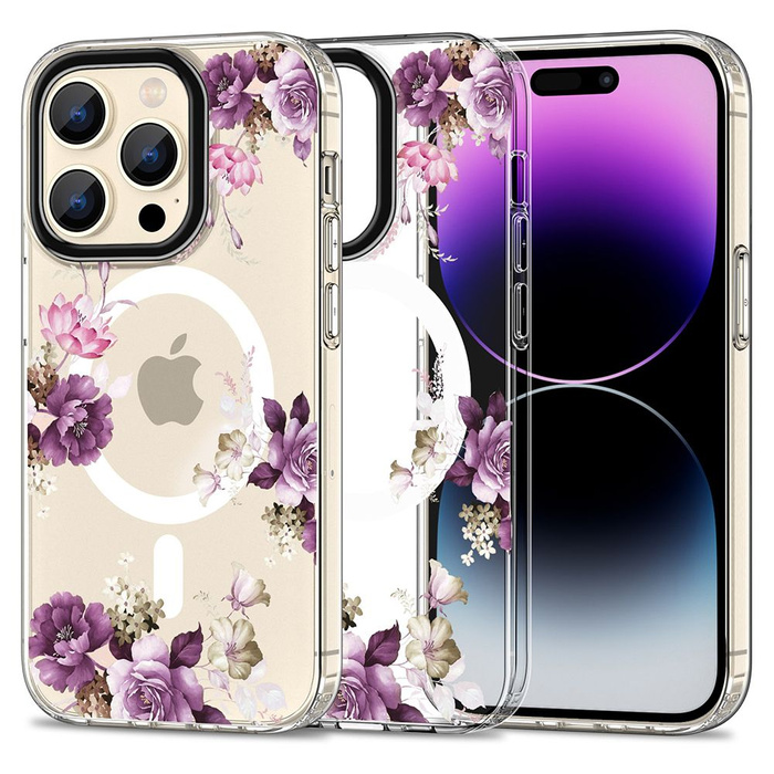 Obal Tech-protect Magnálada MagSafe iPhone 15 Pro Max Spring Floral Case