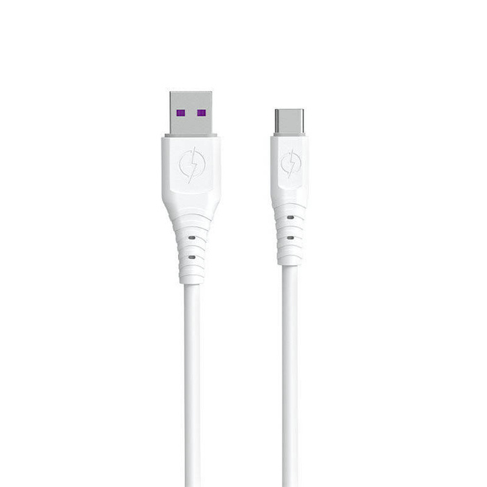 Dudao kabel kabel USB - USB typ C 6A 1 m bílý (TGL3T)