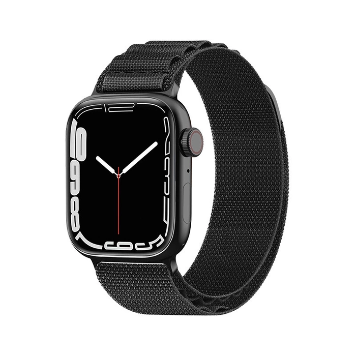 Bracelet avec boucle en acier Alpine pour Apple Watch 38/40/41 mm - noir