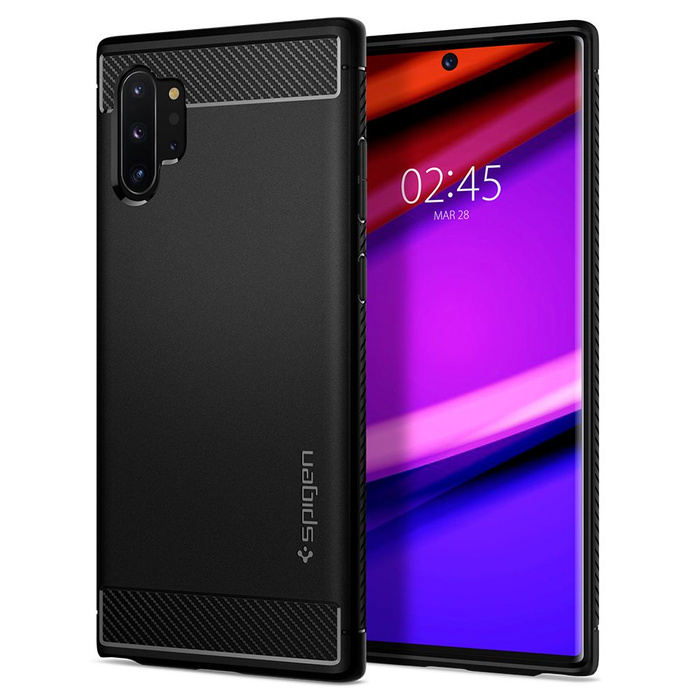 SPIGEN Samsung Galaxy Note 10 Plus Rugged Armor Schwarzes Hülle