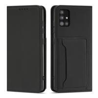 Custodia per carte magnetiche per Xiaomi Redmi Note 11 Custodia per carte Portafoglio Porta carte nera