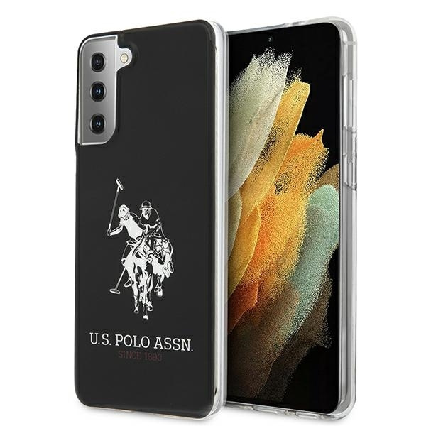 Pouzdro US POLO Samsung Galaxy S21 G991 Shiny Big Logo USHCS21STPUHRBK Black Case