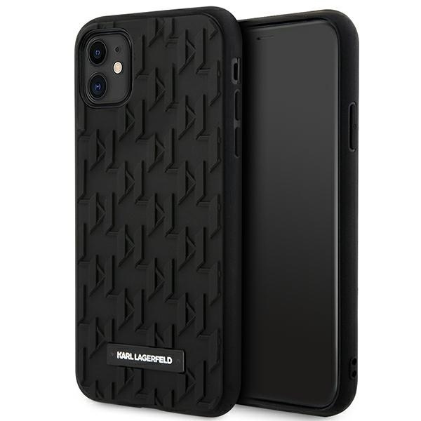 Karl Lagerfeld KLHCN61RUPKLPK iPhone 11 / Xr 6.1" hardcase noir/noir Monogramme 3D