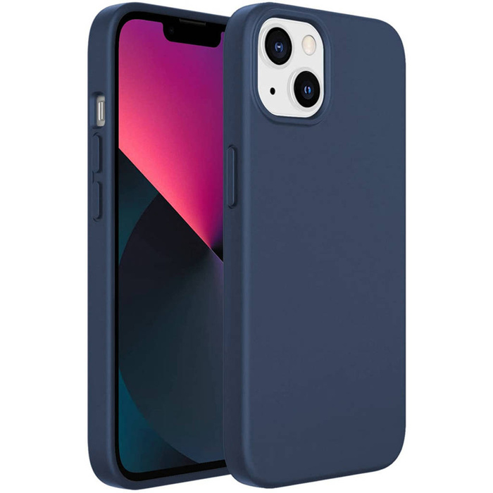 Kingxbar PQY Silikon-Serie Magnetische Hülle für iPhone 13 Pro Max Silikonhülle Cover Blau (MagSafe-kompatibel)