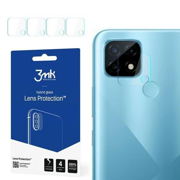 3MK Realme C21 Objektiv schützen Hybridglas 4pc Kamera Objektiv Schutz