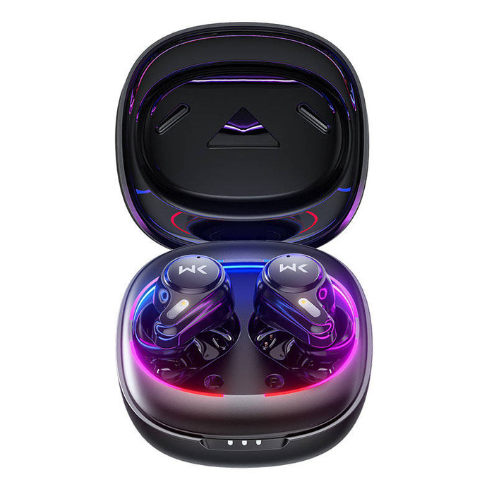 WK Design VB02 sluchátka do uší TWS vodotěsná IPX5 Earbuds černá (VB02)