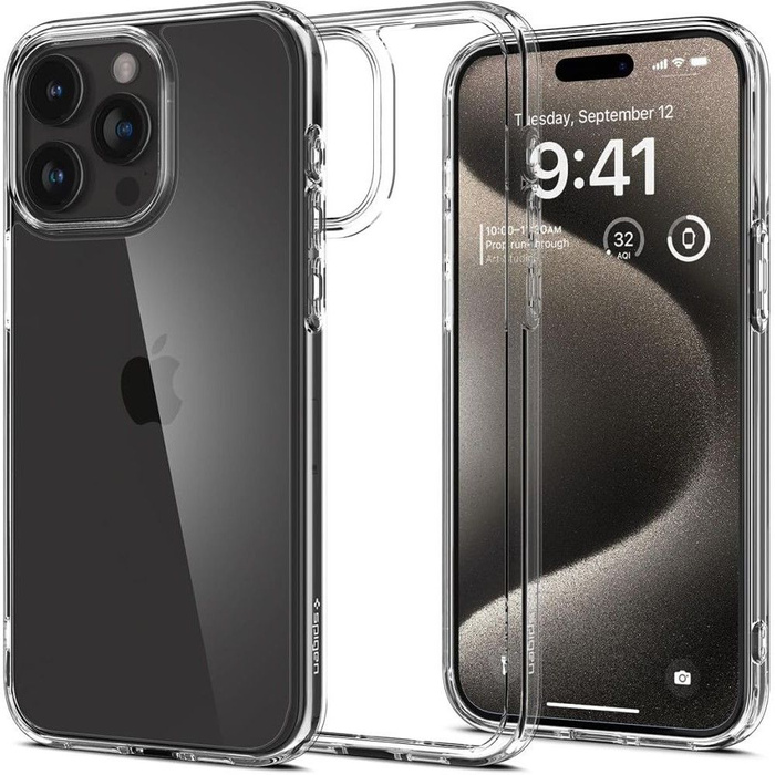 Hülle Spigen iPhone 15 Pro Ultra Hybrid Kristallklar Case