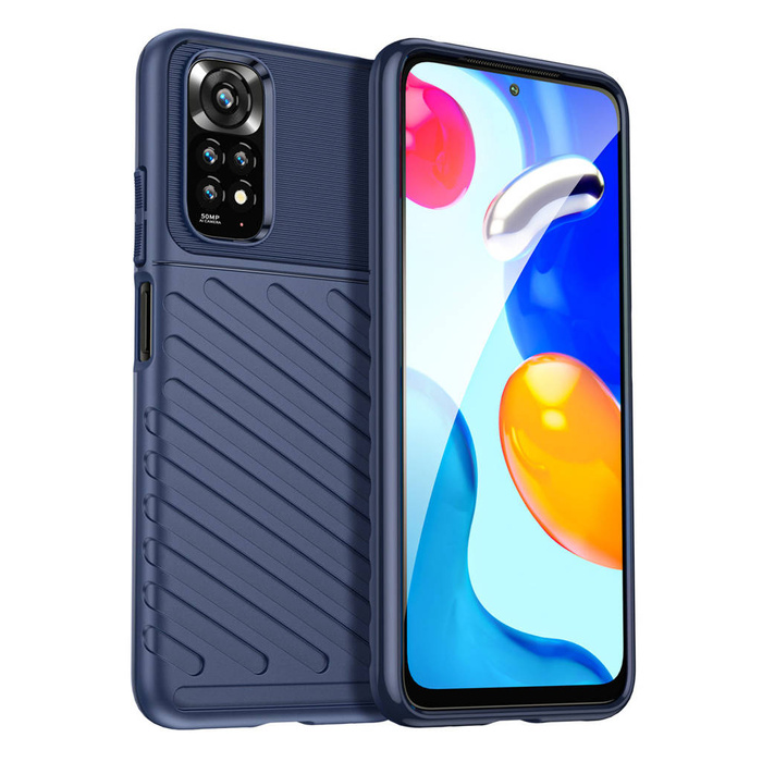 Thunder Case flexibilní pancéřovaný pouzdro kryt Xiaomi Redmi Note 11 Pro+ 5G / 11 Pro 5G / 11 Pro modrý