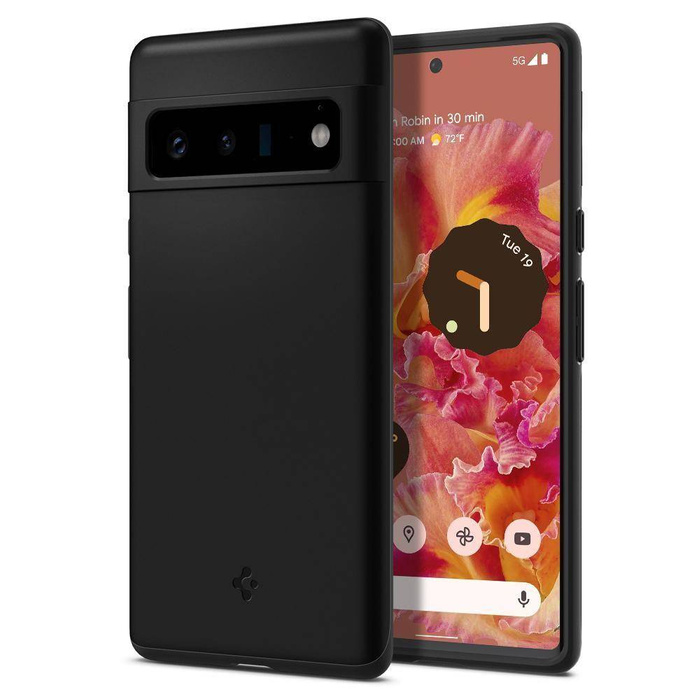 Černé tenké Case Pouzdro SPIGEN Pixel 6 Pro Thin Fit