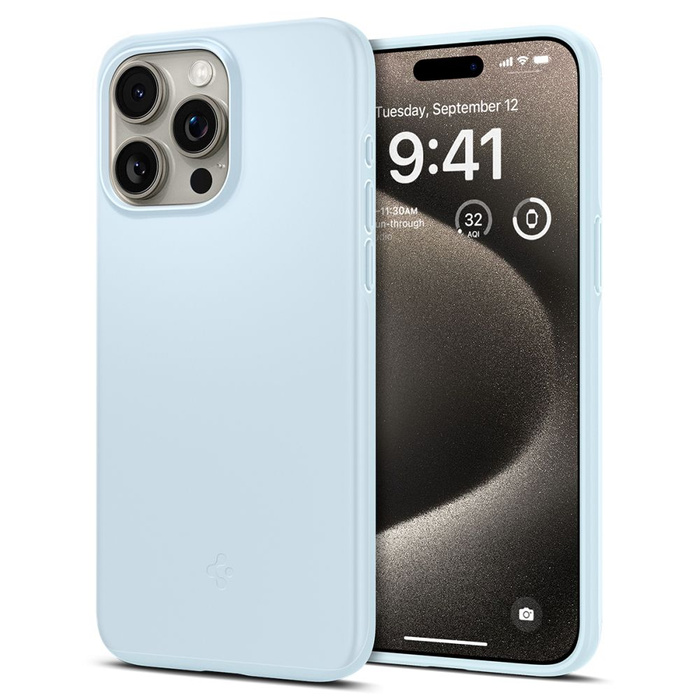 Coque Spigen Thin Fit iPhone 15 Pro Max Mute Bleu Case