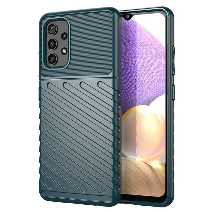 Thunder Case flexibilní pancéřovaný pouzdro kryt Samsung Galaxy A72 4G zelený