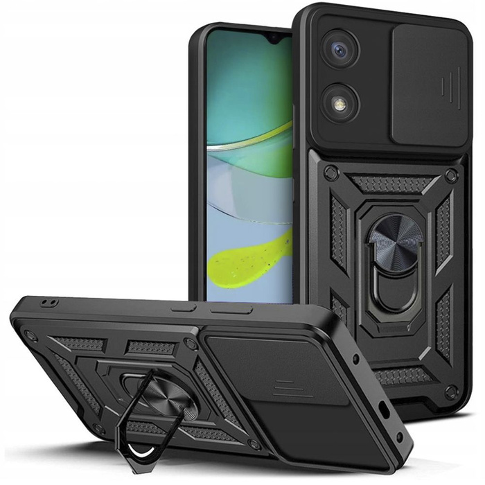 Hülle Tech-Protect Camshield Pro Motorola Moto E13 Schwarz Case