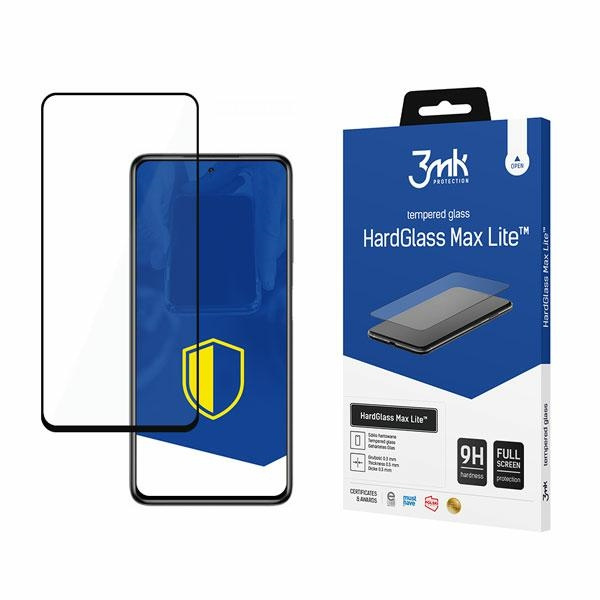 Gehärtetes Tempered Glass 3MK Xiaomi Poco X3 Pro Schwarz HardGlass Max Lite