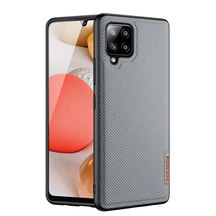 Dux Ducis Fino case covered with nylon material for Samsung Galaxy A42 5G grise