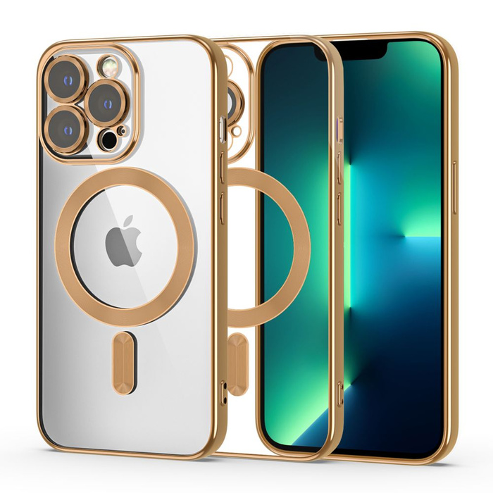 Telefontok Tech-protect Magragyogás MagSafe iPhone 13 Pro Gold Case