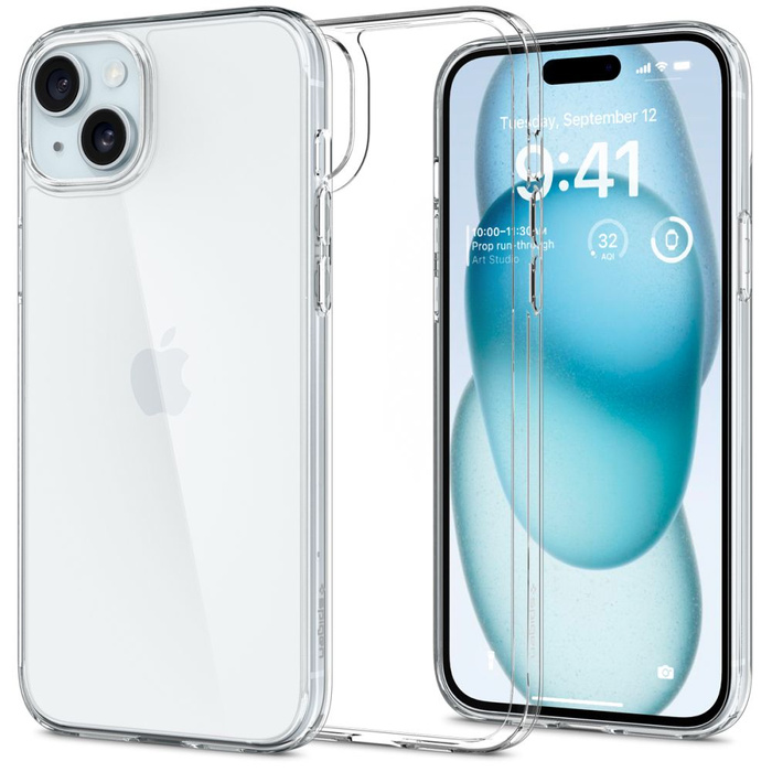 Obal Spigen Airskin Hybrid iPhone 15 Crystal Clear Case