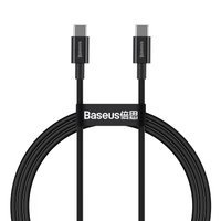 Baseus Superior USB Type C - USB Type C cable Quick Charge / Power Delivery / FCP 100W 5A 20V 1m black (CATYS-B01)