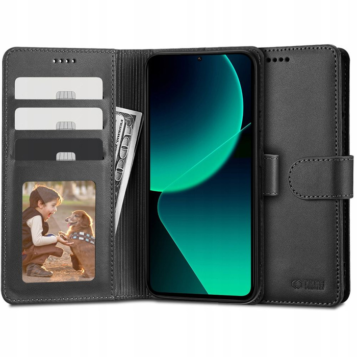 Hülle Tech-Protect Wallet Xiaomi 13T / 13T Pro Schwarz