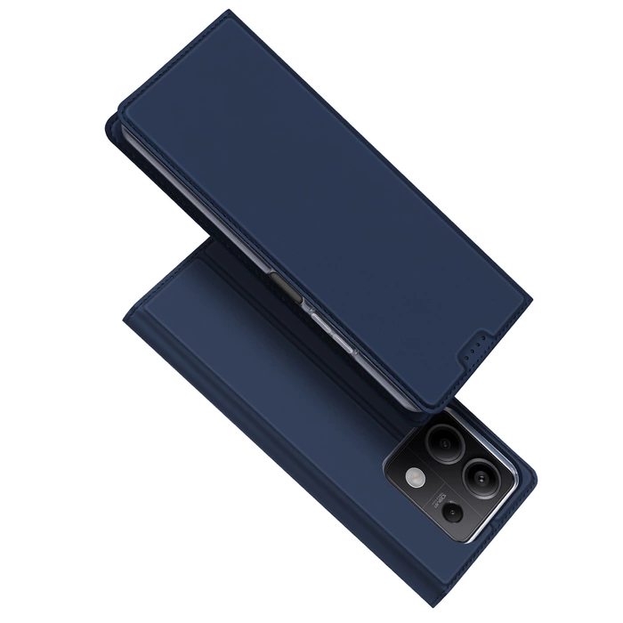 Etui Dux Ducis Skin Pro avec rabat et emplacement carte pour Xiaomi Redmi Note 13 5G - bleu