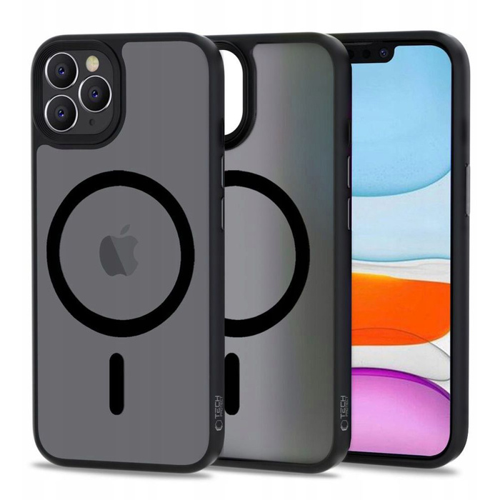 Pouzdro TECH-PROTECT MagMAT MagSafe IPhone 11 PRO MAX MATTE ČERNÁ