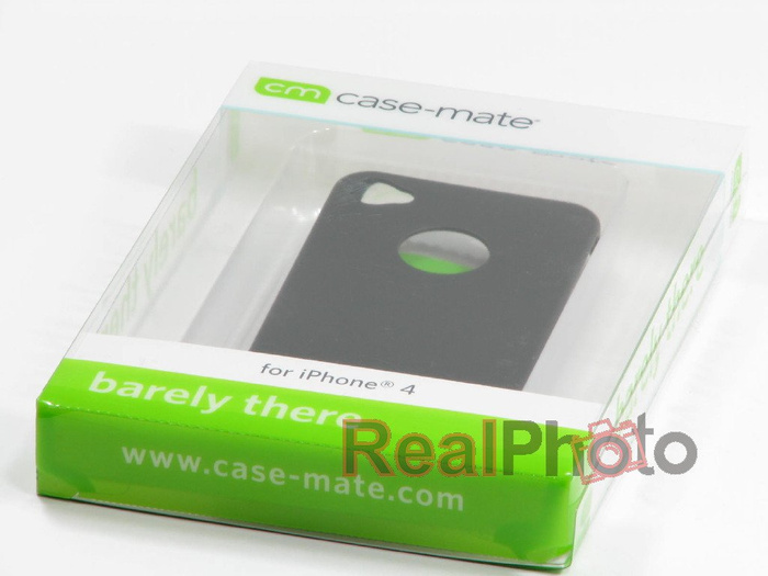 Case-Mate - Apple iPhone 4 - Barely There - Black (Rubber)