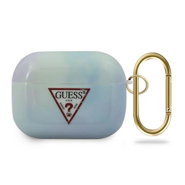 Pouzdro GUESS Apple Airpods Pro Cover Tie & Dye Collection GUACAPTPUMCGC02 Modré pouzdro