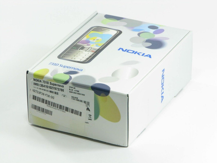 Box NOKIA 7310 Supernova CD Kabely Ovladače Manuál 