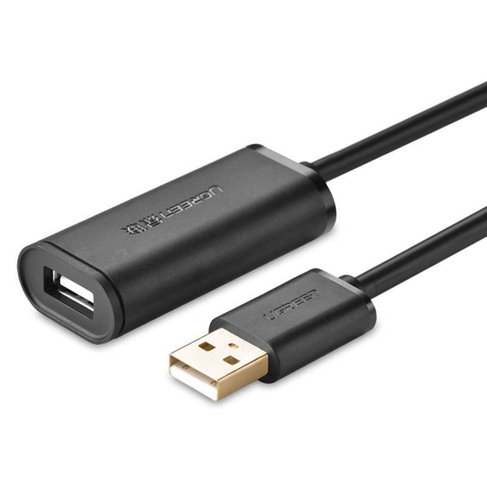 Ugreen aktivní kabel USB 2.0 prodlužovací kabel 480 Mb/s 10 m černý (US121 10321)