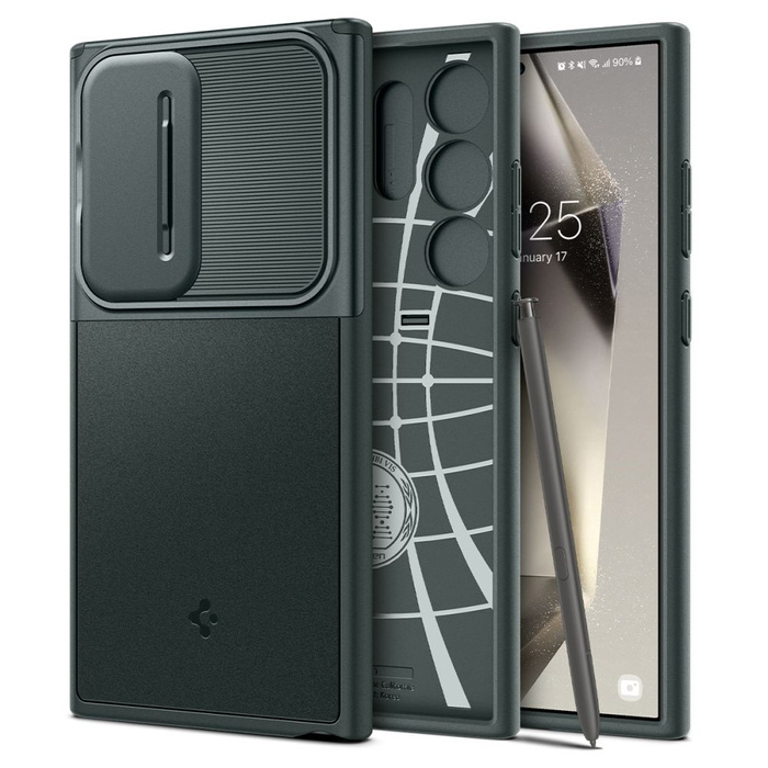 Funda Spigen Optik Armor Samsung Galaxy S24 Ultra Abyss Verde Case