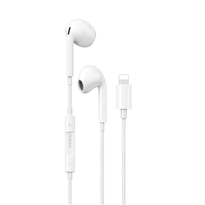 Dudao X14PROL-W1 Earphones with Lightning Connector white (X14PROL-W1)