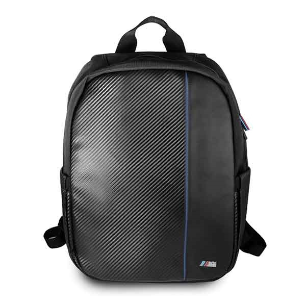 BMW Laptop Backpack 15 Carbon Navy Stripe Black