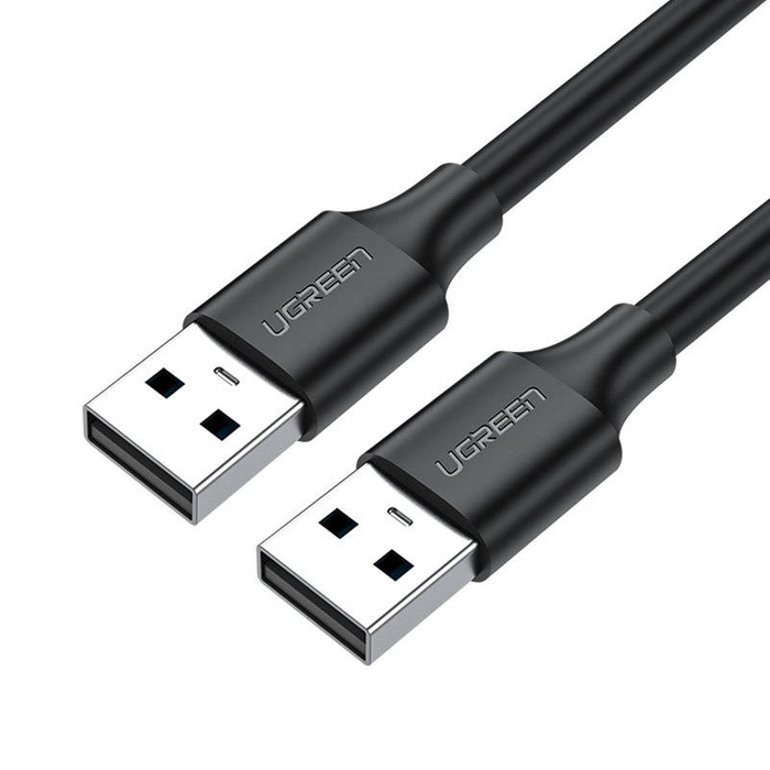 Ugreen Kábel USB 2.0 kábel (dugasz) - USB 2.0 (dugasz) 0,25 m fekete (US128 10307)