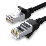 Kábel UGREEN Ethernet RJ45 Cat.6 UTP fém dugókkal 10m Fekete