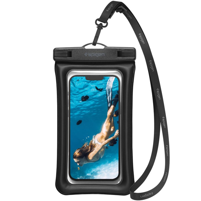 Spigen A610 UNIVERSAL WASSERDICHT SCHWIMMER Case SCHWARZ