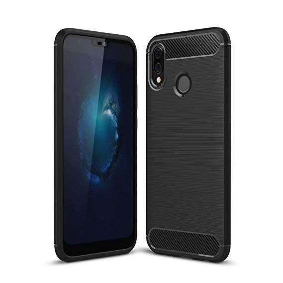 Couverture Coque Huawei P20 Lite Carbon Silicone