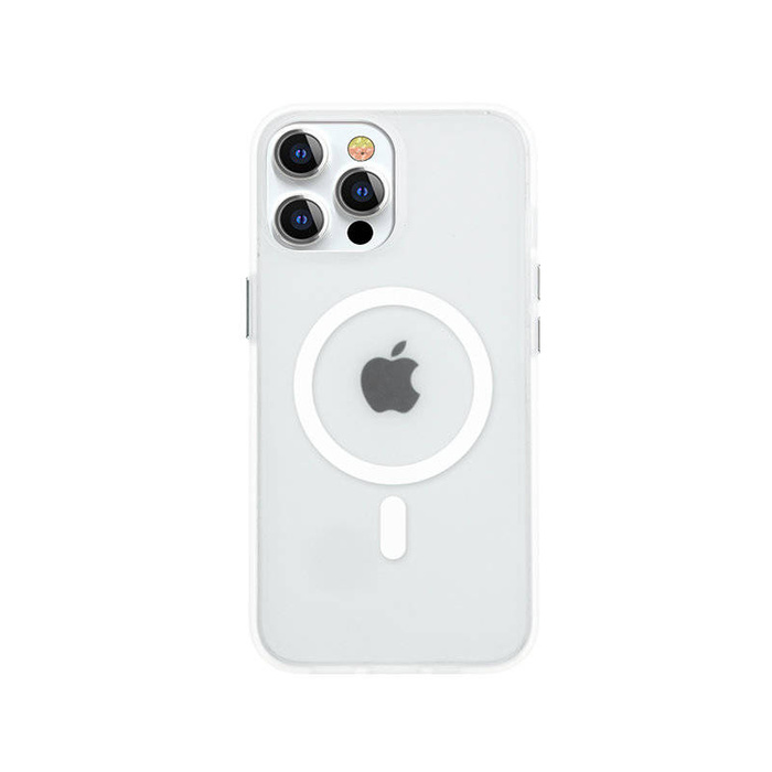 Kingxbar PQY Elegant Series magnetical coque to iPhone 13 Pro case cover white (compatible avec MagSafe)