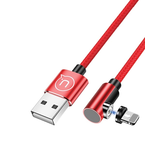 Cable Angular Magnetic USAMS Apple Lightning 1m Red