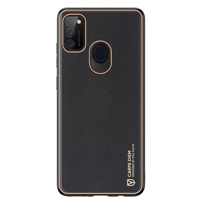 Dux Ducis Yolo elegant case made of soft TPU and PU leather for Samsung Galaxy M30s black