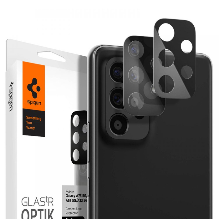 OCHRANA FOTOAPARÁTU Spigen OPTIK.TR OCHRANA FOTOAPARÁTU 2-PACK GALAXY A33 5G / A53 5G / A73 5G ČERNÁ