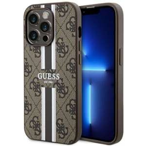 Funda Guess GUHMP14XP4RPSW iPhone 14 Pro Max 6.7" marrón/marrón durocase 4G Printed Stripes MagSafe Case