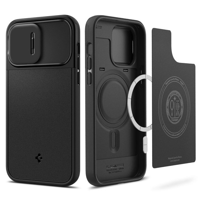 Case Spigen IPhone 14 PRO MAX OPTIK Armor Mag MagSafe BLACK