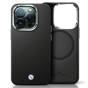 Case Bmw Bmhmp15s23pufwk IPhone 15 / 14 / 13 6.1 "black/black Signature Wrapped Metal MagSafe Case