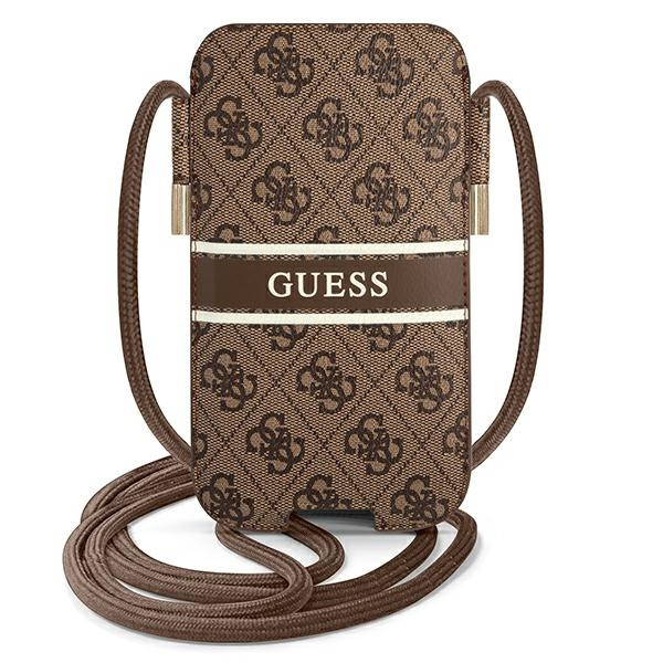 Guess Handtasche GUPHM4GDBR 6,1" braun/braun Hartschalenkoffer 4G Stripe