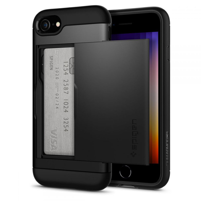     7 / 8 / SE 2020 Slim Armor Cs Black Case 