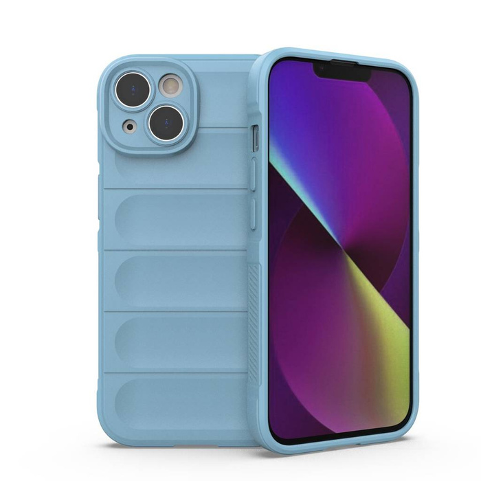 Magic Shield Case case for iPhone 14 flexible armored case light blue